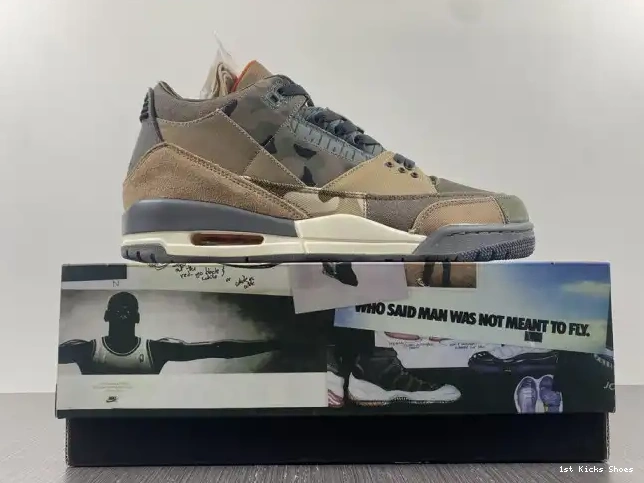 1st Kicks Shoes Retro DO1830-200 Jordan Patchwork Air Camo 3 0604